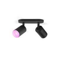 Philips Hue Fugato Double Spotlight | Smart RGBW | 800lm Black